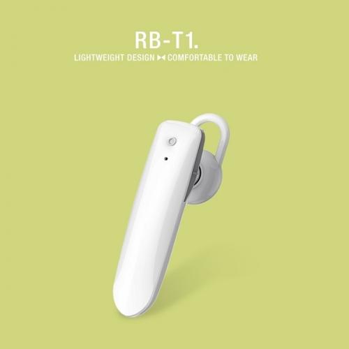 Bluetooth гарнітура Remax RB-T1 Bluetooth 4.0 55mAh до 3 год White