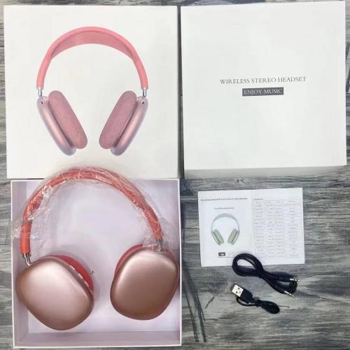 Повнорозмірні бездротові навушники-гарнітура Bluetooth з акумулятором Macaron MP90 з MP3 плеєром/AUX/microSD Червоні Повнорозмірні бездротові навушники-гарнітура Bluetooth з акумулятором Macaron MP90 з MP3 плеєром/AUX/microSD Червоні