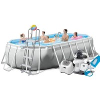 Каркасний басейн Intex 26796-11, 503 x 274 x 122 см (7 г/год, 7 900 л/год, драбина, тент, підстилка, набір для догляду)