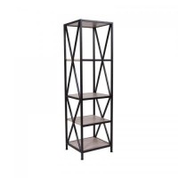 Стелаж для зберігання в стилі Loft NS-1883 1530x450x400 мм Черный Стелаж для зберігання в стилі Loft NS-1883 1530x450x400 мм Черный