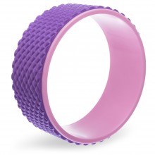 Кільце для йоги масажне FI-1749 Fit Wheel Yoga EVA, PP, р-р 33х14см Рожевий-фіолетовий (AN0735)