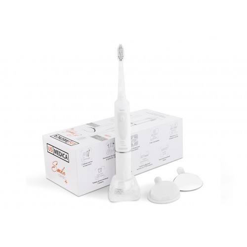 Звукова електрична зубна щітка US MEDICA Smile Expert Plus Білий в інтернет супермаркеті PbayMarket!