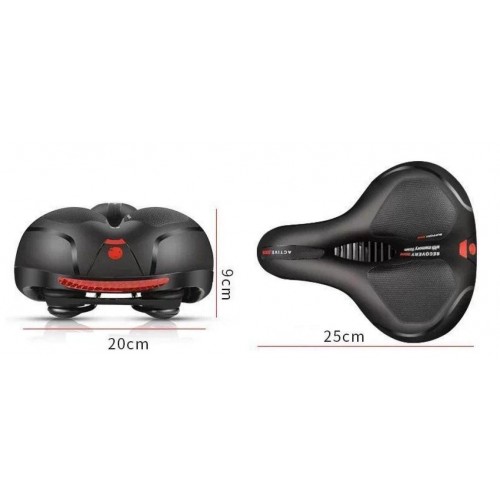 Сідло велосипедне ByBike 25х20 см Чорний (H051314)