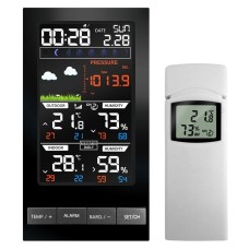 Домашня метеостанція з бездротовим датчиком, гігрометром та барометром Vlike VL2810 (100143)