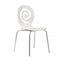 Стілець штабельований барний SDM Лев гнута фанера/ніжки -метал Білий (hub_fGbw19122)