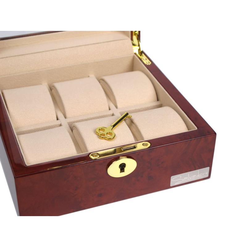 Шкатулка для зберігання годинників Salvadore 804-6DBC Коричневий