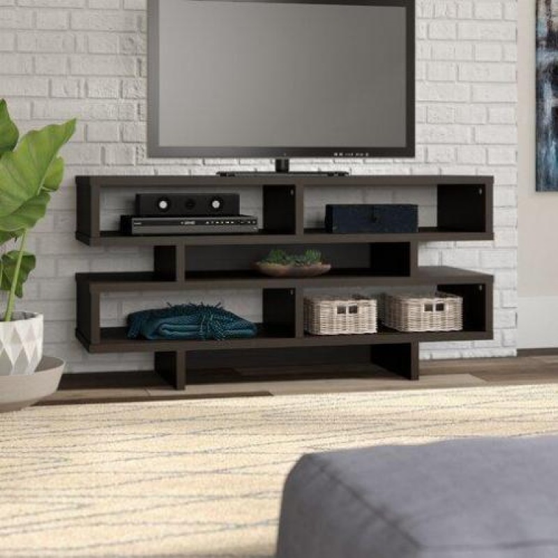 Тумба підставка для TV у стилі Loft NS-2121 680x1200x300 мм Черный