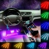 Універсальне кольорове автомобільне RGB led підсвічування з мікрофоном OPT-TOP HR-01678 вологозахисне (1756374648)