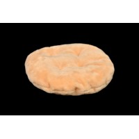 Подушка-лежак (синтепон) для котів та собак Мур-Мяу кругла 40 см Бежева Подушка-лежак (синтепон) для котів та собак Мур-Мяу кругла 40 см Бежева