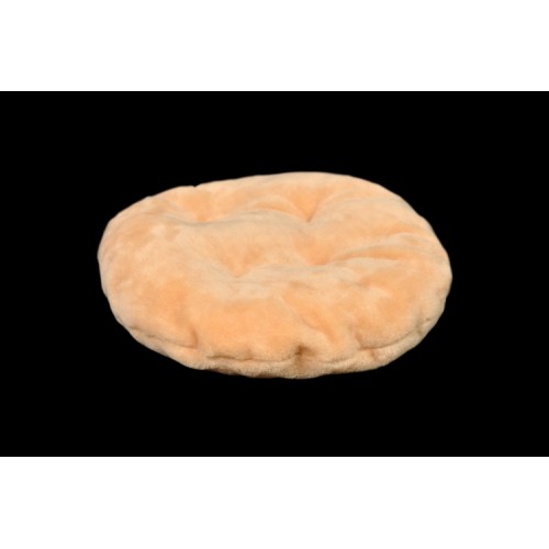 Подушка-лежак (синтепон) для котів та собак Мур-Мяу кругла 40 см Бежева Подушка-лежак (синтепон) для котів та собак Мур-Мяу кругла 40 см Бежева