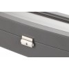 Скринька для зберігання годинників Salvadore 38х13х8,5 см Сірий 6W-HX-GY