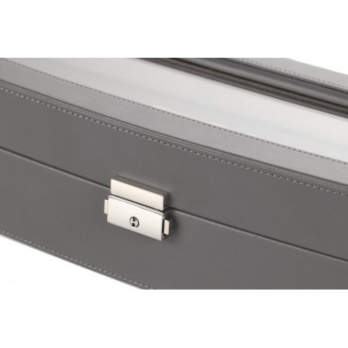 Скринька для зберігання годинників Salvadore 38х13х8,5 см Сірий 6W-HX-GY Скринька для зберігання годинників Salvadore 38х13х8,5 см Сірий 6W-HX-GY