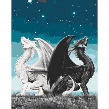 Картина за номерами Пара драконів Art Craft 16008-AC 40х50 см