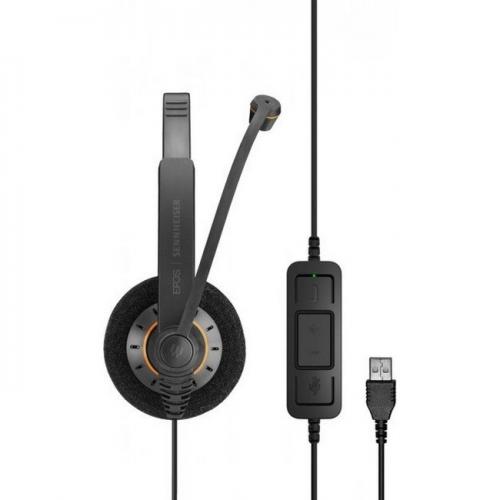 Гарнітура для кол центру навушники провідні Sennheiser Impact SC 60 USB ML (1000551) Black N