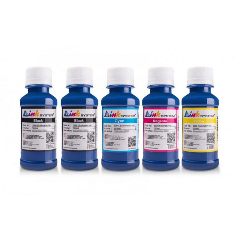Комплект сублімаційного чорнила INKSYSTEM Epson L1300 100 мл 5 шт Різнокольоровий (16627)