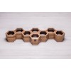 Настільна коробочка органайзер у формі сот для годинників ecoWalnut 7.8х59.7х18.8 см