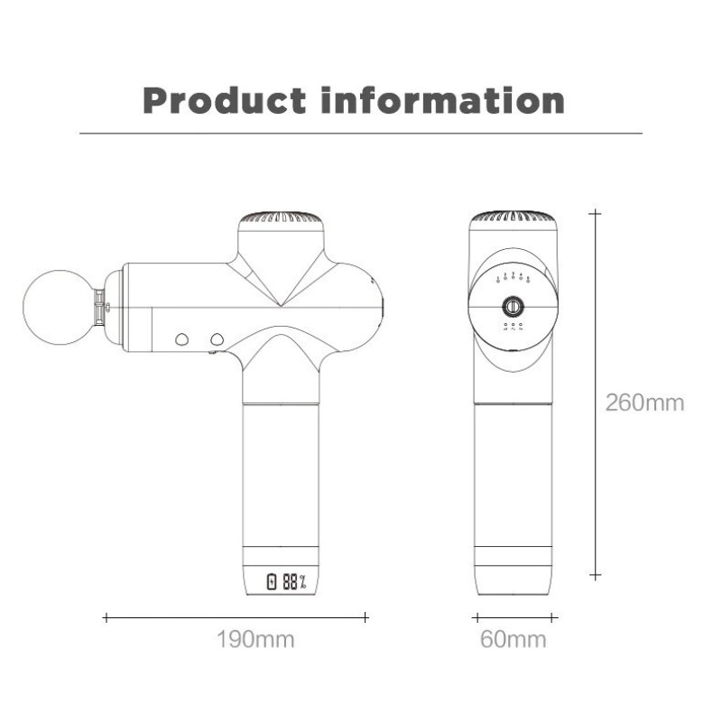 Масажер тригерних точок Booster Lightsaber Чорний (1256384731)