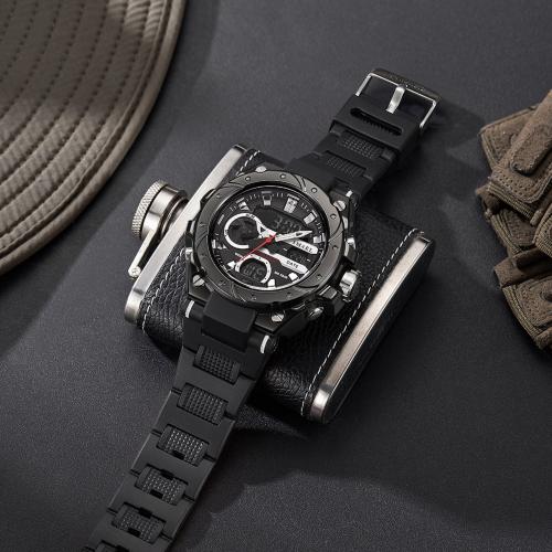 Тактичний наручний годинник Smael 8029 Black (16685-hbr) Тактичний наручний годинник Smael 8029 Black (16685-hbr)
