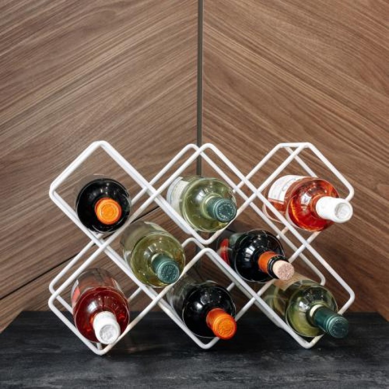 Підставка для пляшок вина Adore Décor Прованс 43х29х15 см Білий