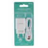 Мережеве заряджання Borofone BA20A 2.1A адаптер 1 USB + кабель Type C Білий