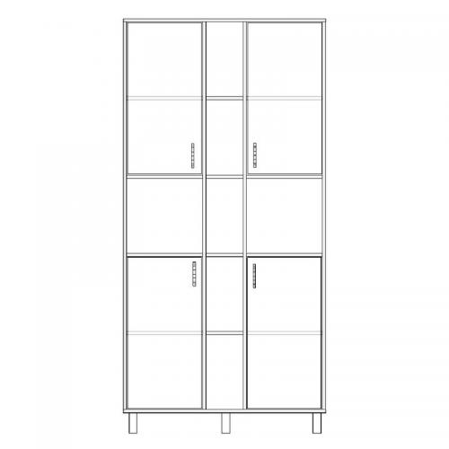 Шафа-Пенал Тиса Мебель ШС-109 Дуб сонома 205x35x100 см Шафа-Пенал Тиса Мебель ШС-109 Дуб сонома 205x35x100 см