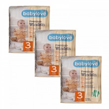 Дитячі одноразові підгузники Babylove Premium 3 midi (4-9) кг 138 шт