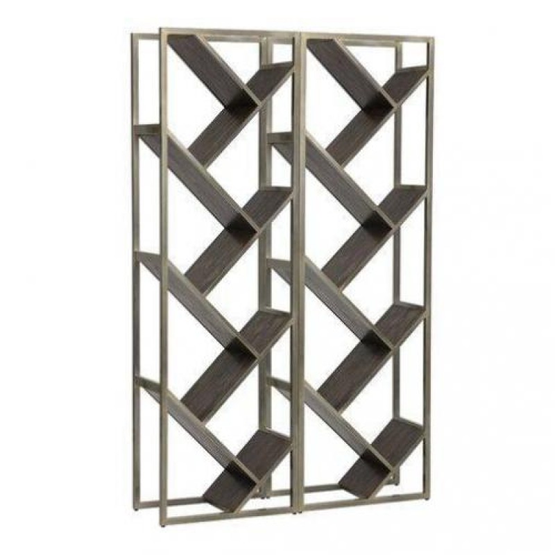 Стелаж для зберігання в стилі Loft Золотий NS-1871 1830x600x300 мм