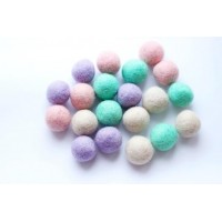 Набір вовняних кульок Pugovichok Пастель 20 шт (SUN3942) Набір вовняних кульок Pugovichok Пастель 20 шт (SUN3942)