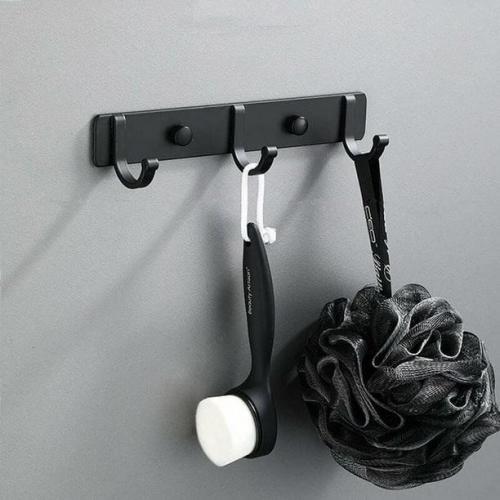 Вішалка настінна універсальна Boer з 3 гачками 18,5 см Black (H051344) Вішалка настінна універсальна Boer з 3 гачками 18,5 см Black (H051344)