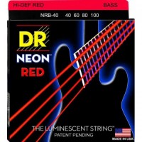 Струни для бас-гітари DR NRB-40 Hi-Def Neon Red K3 Coated Light Bass Guitar 4 Strings 40/100 Струни для бас-гітари DR NRB-40 Hi-Def Neon Red K3 Coated Light Bass Guitar 4 Strings 40/100