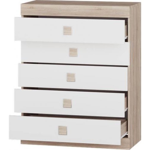 Комод для речей Еверест Соната 2 Сонома + білий (Son-1) Комод для речей Еверест Соната 2 Сонома + білий (Son-1)