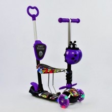 Самокат 5в1 Best Scooter (PU колеса з підсвічуванням) Абстракція Multicolor (74062)