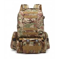 Тактичний великий рюкзак з підсумками TacticBag 45-55 л Камуфляж (1628818710)