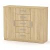 Комод Компаніт 5+2 Дуб сонома (111х39х89 см)