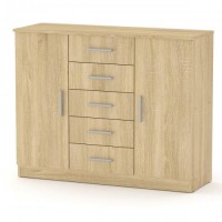 Комод Компаніт 5+2 Дуб сонома (111х39х89 см) Комод Компаніт 5+2 Дуб сонома (111х39х89 см)