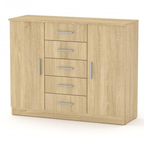 Комод Компаніт 5+2 Дуб сонома (111х39х89 см) Комод Компаніт 5+2 Дуб сонома (111х39х89 см)