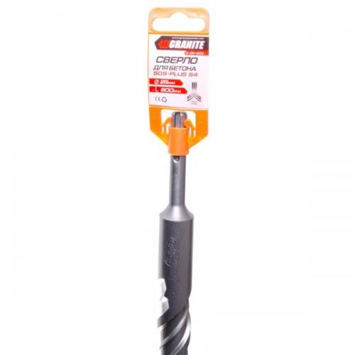 Свердло для бетону GRANITE SDS-PLUS S4 26х800 мм 0-26-800 Свердло для бетону GRANITE SDS-PLUS S4 26х800 мм 0-26-800