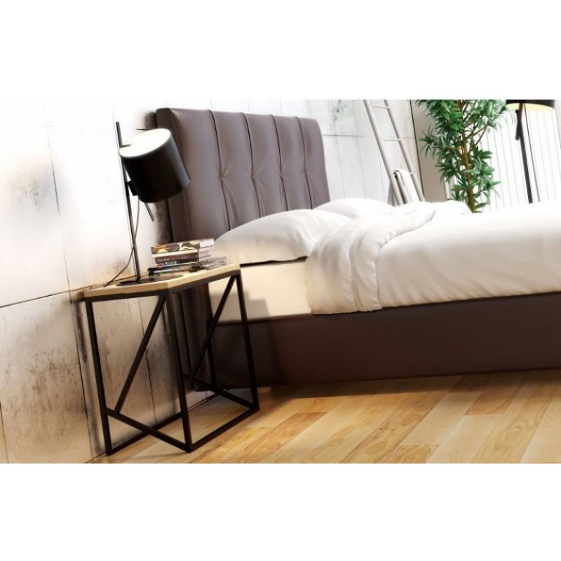 Приліжковий столик у стилі Loft NS-1481 530x550x350 мм Черный