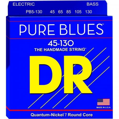Струни для бас-гітари DR PB5-130 Pure Blues Quantum-Nickel Medium Bass 5-Strings 45/130 Струни для бас-гітари DR PB5-130 Pure Blues Quantum-Nickel Medium Bass 5-Strings 45/130