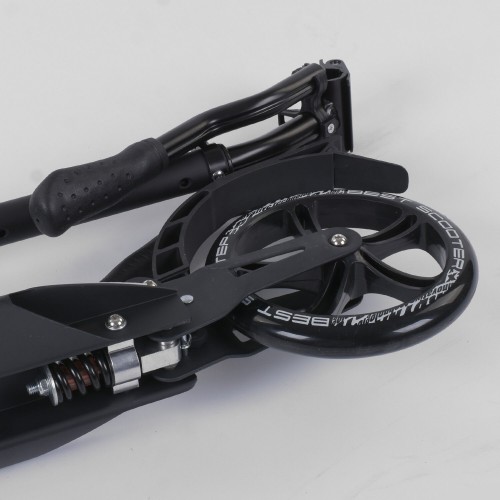 Самокат алюмінієвий Best Scooter з PU колесами 2 амортизаторами Black/Red (92087) Самокат алюмінієвий Best Scooter з PU колесами 2 амортизаторами Black/Red (92087)