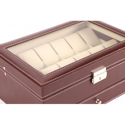 Шкатулка для зберігання годинників Craft 12WJ.PU.BR Коричневий