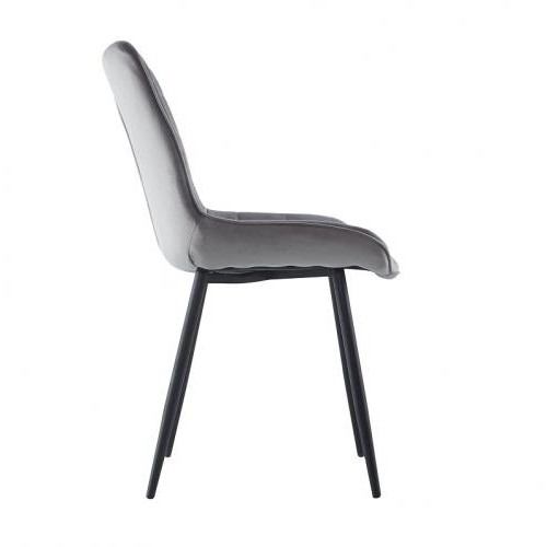 Стілець дизайнерський SDM гламур ніжки дерево велюр Сірий Стілець дизайнерський SDM гламур ніжки дерево велюр Сірий