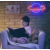 Настінний неоновий світильник нічник Angel Планета жовтий
