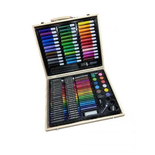 Олівці та маркери для малювання у дерев'яній валізці 150 шт Art Set (2013960296) в інтернет супермаркеті PbayMarket! Олівці та маркери для малювання у дерев'яній валізці 150 шт Art Set (2013960296) в інтернет супермаркеті PbayMarket!