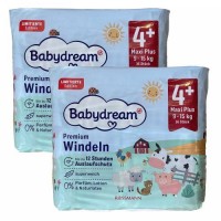 Підгузники Babydream Premium 4+ Maxi Plus 9-15 кг 72 шт