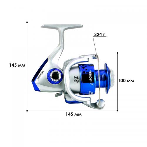 Котушка безінерційна yumoshi SA 7000 Silver-Blue 5431-58105 Котушка безінерційна yumoshi SA 7000 Silver-Blue 5431-58105