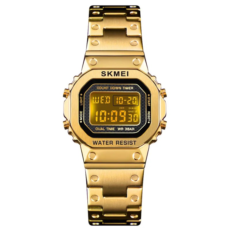 Жіночий спортивний годинник Skmei 1433 Singapore Золотистий