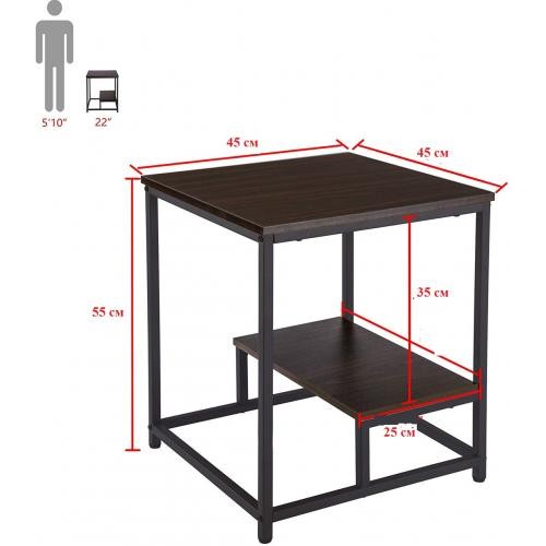 Тумба нічна GoodsMetall металева в стилі Лофт 550х450х450 Т141 Тумба нічна GoodsMetall металева в стилі Лофт 550х450х450 Т141