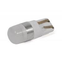 Світлодіодна лампа StarLight T10 2 діода 2835 12V 0,5W WHITE / матова лінза / пластиковий цоколь / сірий обід