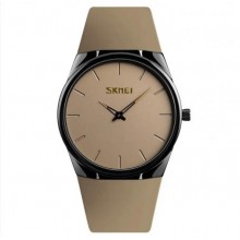 Наручний класичний годинник Skmei 1601S коричневий